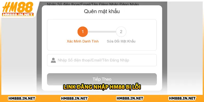 Link đăng nhập HM88 bị lỗi